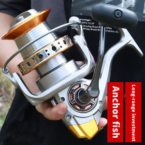 Moulinets de pêche LOGLE en alliage d'aluminium moulé, spinning, gaucher, rapport de transmission 5.2:1, anti-retour, 14 roulements, 400g, poignée interchangeable - Product Image 5