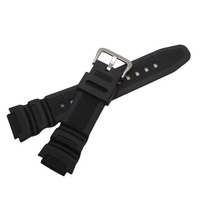 Nouvelle mode, bracelet en cuir caoutchouc uni à petits carreaux, 18 mm, respirant, élastique, cousu à la machine, type plat, montre Mingfung