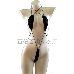 Sexy <b>Bodysuit</b> Women White Spandex Satin See Through Lingerie Set Lianyungang Origin - Product Image 5