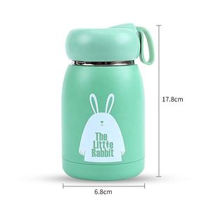 320ml lindo Mini dibujos animados caliente Led botella de agua de acero inoxidable termo taza térmica para niños niño niña - Product Image 5