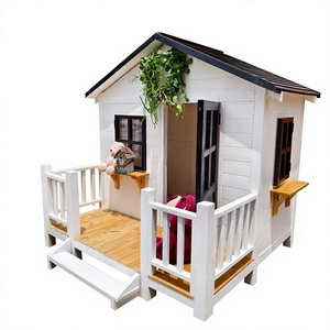 Caseta de Madera <span class=keywords><strong>para</strong></span> Exteriores, Villa <span class=keywords><strong>para</strong></span> Perros de Madera Preservada, Estilo Jardín, Casa <span class=keywords><strong>para</strong></span> Mascotas Ensamblada, Caseta Portátil <span class=keywords><strong>para</strong></span> Jardín, Modelo 985 - Product Image 1