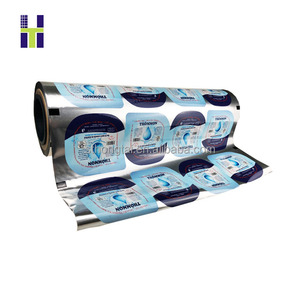 Copo de Plástico PP Personalizado com Logo Impresso, Copo PET com Filme de Selagem e Tampa de Alumínio - Product Image 1