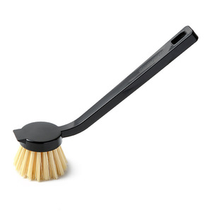 Cepillo de limpieza de fibra de coco con mango largo, antiarañazos, para sartenes antiadherentes - Product Image 3