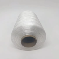 Hilo de Coser de Poliéster 100% de Alta Calidad y Tenacidad, 1 kg/rollo, Hilo para Bordar, Hilo para Puntada Invisible, 75D/2, Color Blanco Teñido