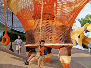 실내 상업용 레인보우 네트 놀이터 - 실내 놀이 센터 및 소형 놀이터용 미니 트램펄린 & 슬라이드 - Product Image 4