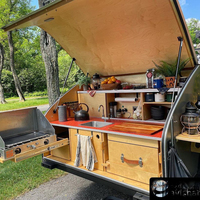 Petite caravane tout-terrain Allroad 2026, petite caravane de camping, caravane en forme de larme avec essieu simple