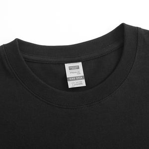 T-shirt blanc personnalisé 100% coton avec logo pour hommes, impression unie, imprimé blanc noir, sublimation, fabriqué aux États-Unis, vente en gros - Product Image 5