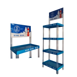 Custom <span class=keywords><strong>Store</strong></span> Design colore blu 4 livelli di altezza su misura scaffale in plastica scaffali espositore per minimarket - Product Image 5