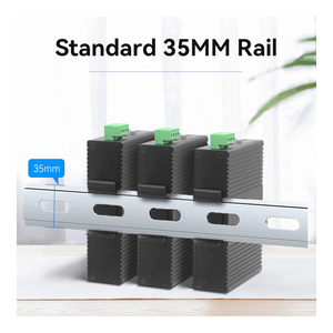 Switch de Red Industrial No Administrado de 8 Puertos 1000M con Redundancia de Energía 16K, Montaje en Riel DIN para Conectividad LAN, Switch Gigabit para CCTV - Product Image 1