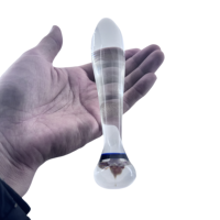 Jouets sexuels adultes masculins et féminins personnalisés de haute qualité gros gode en verre et plug anal de pénis chaud et populaire