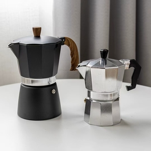 Vente chaude Classique En Aluminium Italien <span class=keywords><strong>Cafetière</strong></span> <span class=keywords><strong>2</strong></span> <span class=keywords><strong>Tasses</strong></span> À Température Contrôlée Double Vannes Cuisinière <span class=keywords><strong>Induction</strong></span> Moka Pot - Product Image 5