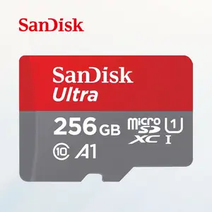 Originale autentico all'ingrosso Sandisk ultra 32gb 64gb 128gb 256gb Flash micro tf card classe 10 U1 A1 scheda di memoria per telefono PC