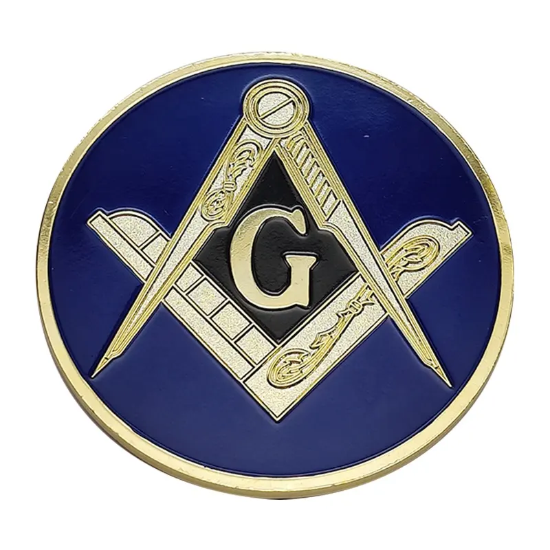 Factory Wholesale Custom Metal Paint Imitation regalia craft Enamel Masonic Car Emblem pin