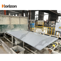 Prix d'usine, dalle de quartz Horizon Calacatta, comptoirs en quartz blancs, dalle de quartz