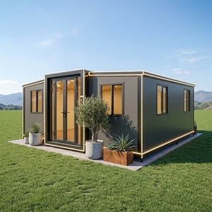 <span class=keywords><strong>Maison</strong></span> conteneur moderne noire extensible et respirante avec caractéristiques écologiques pour le glamping et les complexes de villégiature en plein air - Product Image 1