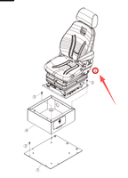 Siège conducteur authentique 47C6470, assemblage de cabine, pièces de rechange pour chargeuse LiuGong 862H, pièces de construction de remplacement, directement de l'usine