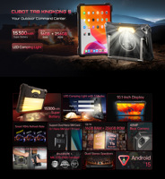 Tablet PC Cubot Tab Kingkong S Pad Baru 15300mAh Layar 10.1" 1080P 90HZ Octa Core Lampu Camping Dual Sim 6+256GB Android 15