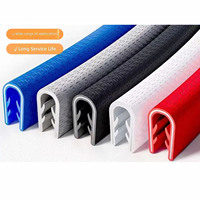 Bande en acier intégrée, garniture flexible épaissie, protection anti-rayures et anti-peinture, bande d'étanchéité universelle en forme de U pour porte de voiture anti-collision