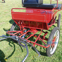 Populaire Mini Marathon Pony Cart Usine Vente Directe Calèche 4 Roues En Acier Transport Spécial