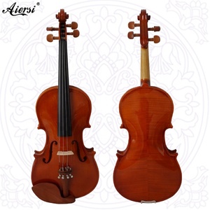 Đàn Vĩ Cầm Bán Sỉ Aiersi, Nhạc Cụ Dây Đàn Violin Jujubewood OEM Chất Lượng Cao Làm Thủ Công Có Vỏ Nhựa Thông Và Nơ Để Bán