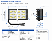 Barra de Luz LED de Aluminio CNC Regulable para Taller, Visión Artificial, Empaque de Alimentos y Farmacéutico, Posicionamiento de Etiquetas, Precisión