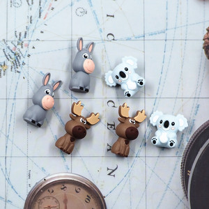 BETTER personnalisé sans BPA bricolage Beadabl stylos dessin animé Animal hippopotame en gros 3d Silicone perles focales - Product Image 5