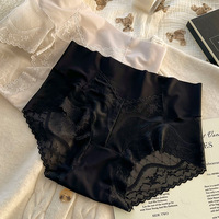 Ropa Interior Femenina de Tallas Grandes, Bragas de Cintura Alta, Transpirables y Suaves, Estilo Japonés, Color Sólido