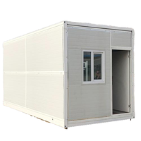 Maison préfabriquée modulaire en conteneur, construction en structure métallique facile à assembler, maisons conteneurs miniatures préfabriquées pliantes en X ou en Z