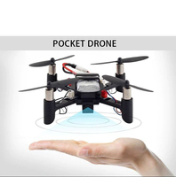 Dwi Dowellin Mini DIY Drone Kit pour Enfants Débutants RC Nano Drones avec 3D Flip Altitude Hold Headless Mode Comprend Chargeur