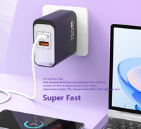 Chargeur rapide GaN 120W USB-C PD3.0 QC3.0 Super Vooc, adaptateur de charge rapide 30W, prise US EU UK pour OPPO Vivo