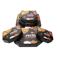 Boîte à pizza en carton ondulé avec logo personnalisé, de dessin animé écologique avec impression