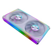 Kipas Radiator CPU RGB AntarcChill Kecepatan Tinggi Aliran Udara Tinggi Operasi Senyap Desain Pasang-Sambung Efek Cermin Samping Casing Komputer
