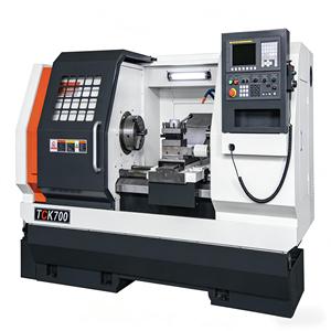 Die TCK700 <span class=keywords><strong>CNC</strong></span>-Schrägbett-Drehmaschine Ist eine Präzisionsbearbeitungs- und Mittelschwere Fräs-Drehmaschine mit FANUC-Steuerungssystem. - Product Image 1
