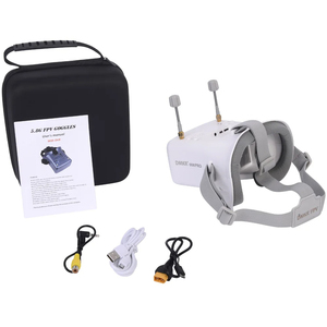 DMKR 008D PRO Белый 4,3 дюймов HD LCD 16:9 FPV Goggle 5,8G 40ch приемник 3,7 В/2000 мАч Mini <span class=keywords><strong>2</strong></span> Air <span class=keywords><strong>2</strong></span> гоночный Дрон - Product Image 6