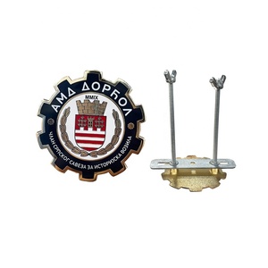 Emblemas de Coche con Logotipo de Empresa de Nuevo Diseño, con Tornillo, Chapado en Oro, OEM/ODM, Esmalte Duro - Product Image 1