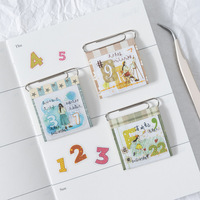 50 Stiker Per Paket Seri Aksen Dasar Latar Belakang Planner Dasar dan Serbaguna