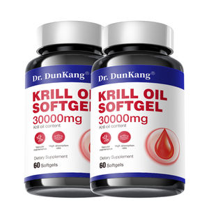 Supplément d'huile de krill OEM de marque privée contenant des oméga-3 DHA, EPA et des gélules d'huile de krill d'astaxanthine - Product Image 1