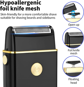 Tondeuse à cheveux professionnelle Foil Shover, rasoir électrique à 3 vitesses pour homme, tondeuse à barbe pour homme - Product Image 2