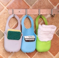Cuisine évier robinet vidange suspendu panier sac de rangement salle de bain Silicone panier de rangement
