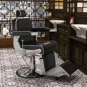 Chaises de barbier personnalisées, chaises de coiffure, chaises de barbier pour salon, chaises hydrauliques robustes pour salons de beauté, vente en gros d'usine - Product Image 1