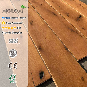 Parquet en <span class=keywords><strong>bois</strong></span> d'ingénierie de chêne rouge à larges lames, style rustique, de haute qualité, pour la maison - Product Image 2