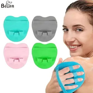 Hot selling Exfoliating cleansing soft bristles scrubber pads shower silicone head body scalp massage clean brush