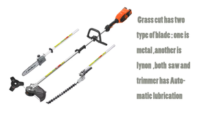 <span class=keywords><strong>Débroussailleuse</strong></span> sans fil à moteur lithium sans balais 4-en-1, taille-haie électrique sur perche, sécateur <span class=keywords><strong>40V</strong></span> 800W, manche télescopique 360mm OEM - Product Image 3