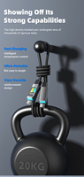 Cable USB Tipo-C Trenzado de Carga Rápida de 240W 5A con Transferencia de Datos y Conductor de Cobre Puro para Teléfonos Móviles y Computadoras