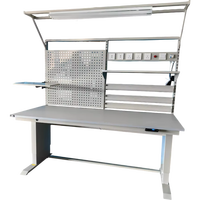 Établi réglable antistatique de haute qualité Table d'ordinateur de bureau Banc de laboratoire Établi ESD robuste pour l'électronique