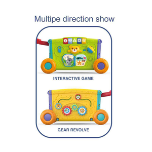 Porteur <span class=keywords><strong>musical</strong></span> électrique en plastique pour bébés, jouet d'éveil éducatif avec blocs <span class=keywords><strong>de</strong></span> construction et poignée d'apprentissage <span class=keywords><strong>de</strong></span> la <span class=keywords><strong>marche</strong></span> - Product Image 4