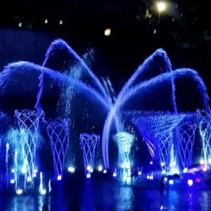 AWS Fonte flutuante de luxo personalizada para show de luz de água e música lago