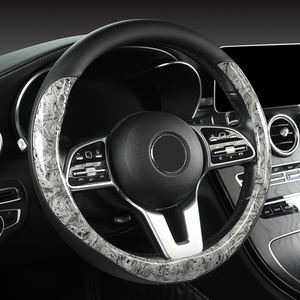 Cubierta de <span class=keywords><strong>volante</strong></span> de grano de madera de cuero antideslizante para coche cubierta protectora Universal para <span class=keywords><strong>volante</strong></span> de coche estilo de moda 38cm <span class=keywords><strong>tipo</strong></span> O <span class=keywords><strong>D</strong></span> - Product Image 5