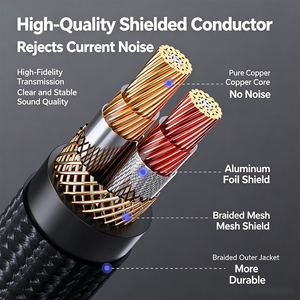 Cable Convertidor de Audio <span class=keywords><strong>RCA</strong></span> <span class=keywords><strong>a</strong></span> 3.5mm Hembra sin Ruido, con Alimentación <span class=keywords><strong>Auxiliar</strong></span> USB para TV, Conexión de Auriculares, Barra de Sonido y Uso en Audio Doméstico - Product Image 5