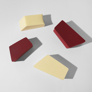 Esponja de Maquillaje Profesional en Forma de Trapezoide, Esponja de Maquillaje Suave, Sin Látex, Lavable, de Doble Uso, para Base de Maquillaje en Seco y Húmedo - Product Image 4